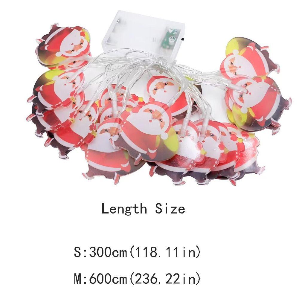 3m 20Led Christmas Light String Creative Christmas Decor Lamp Santa Claus LED Light Bar