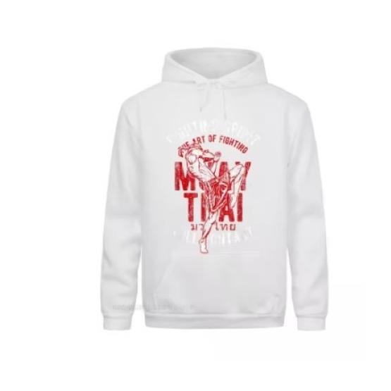 Muay Thai Kick Boxing UFFC MMA  Jacket Sweatshirt Pull over Hoodies Men Women Kid Unisex Long Sleeve Print Sport Gym Fitness Workout