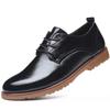Plus velikost 48 kožené boty pro volný čas pro muže Luxusní značkové tenisky Vysoce kvalitní neformální kožené boty pro podnikání Pánské Oxfords