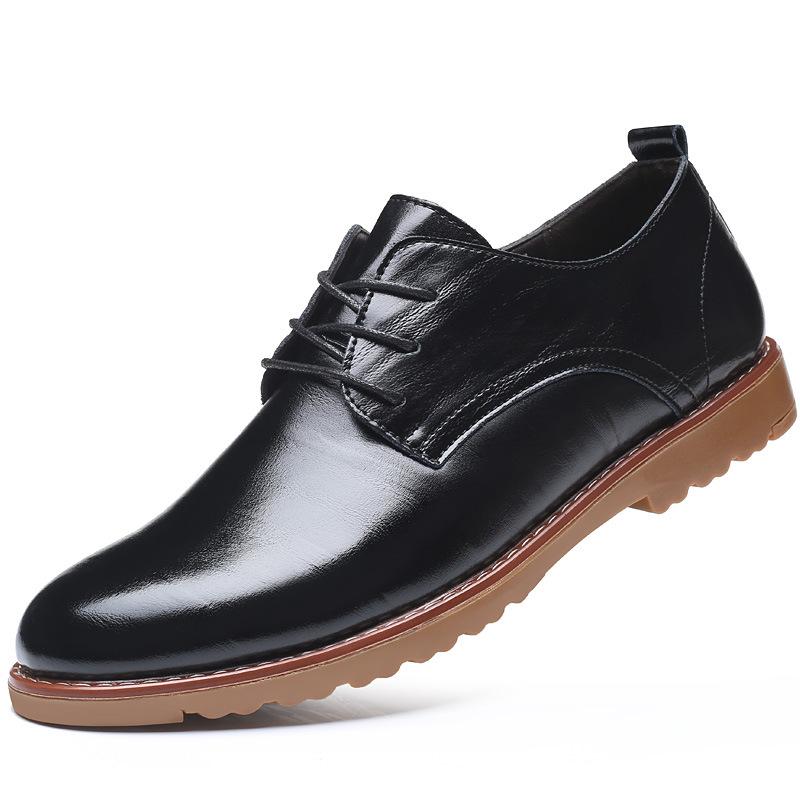 Plus velikost 48 kožené boty pro volný čas pro muže Luxusní značkové tenisky Vysoce kvalitní neformální kožené boty pro podnikání Pánské Oxfords