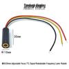 10x30mm 30mW 650nm Red Laser Module with Dot Shape, Internal Focus, TTL Signal Modulation.