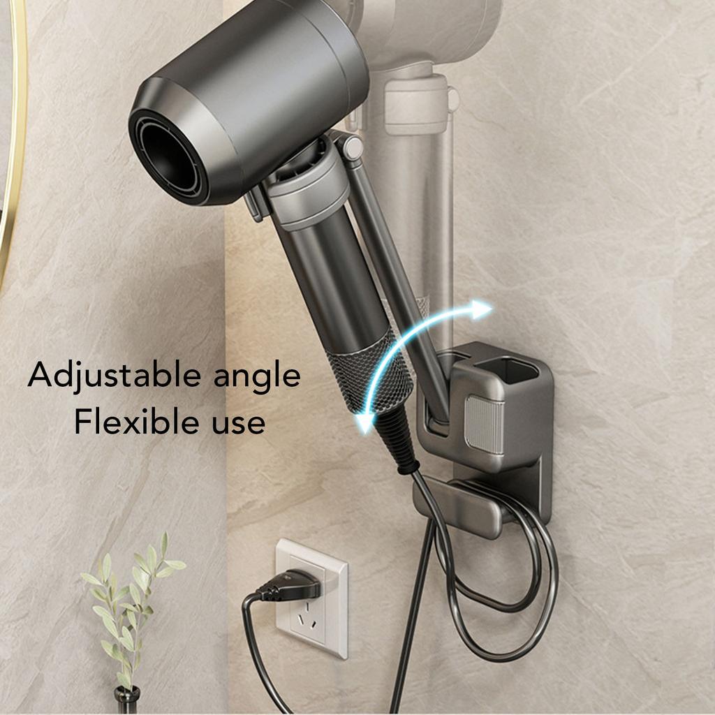 Uchwyt na suszarkę do włosów Bez wiercenia Montaż ścienny Wieszak Stojak Organizer na Łazienkę Sypialnię