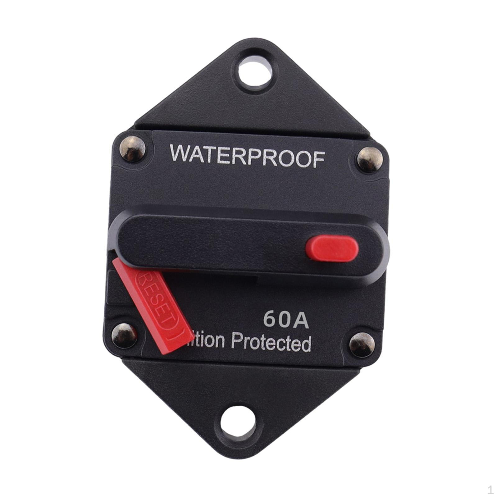 

20A-200A автоматический выключатель предохранитель инвертор водонепроницаемый с кнопкой ручного сброса для авто морской 60A