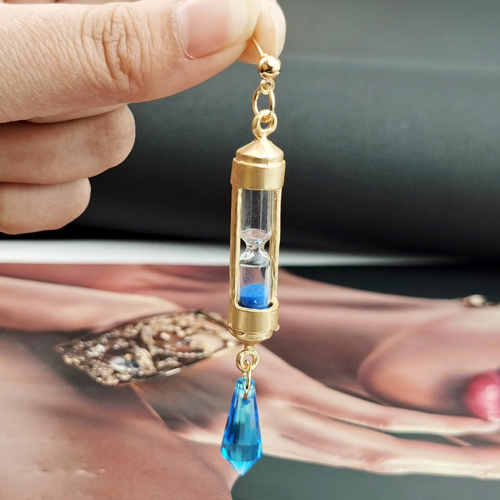 Anime The Case Study of Vanitas Earrings No Karte Cosplay Props Hourglass Earrings Ear Clip Jewelry Gifts Accessories