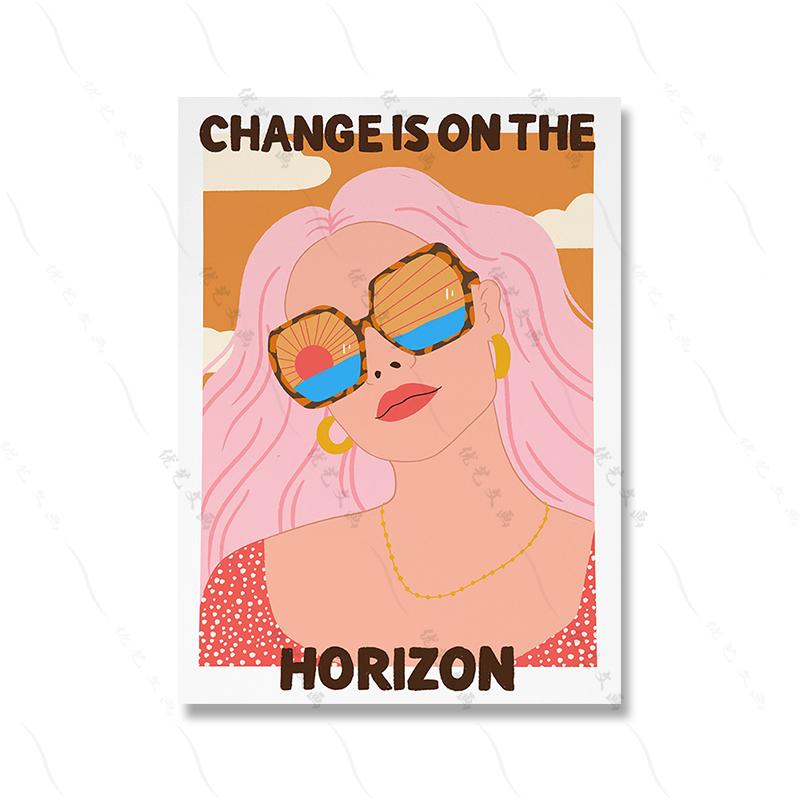 Cartoon Abstrakte Vase Rosa Niedlich Mädchen Tanz Poster Regenbogen Liebe Feministische Kunst Leinwand Druck Frau Tag Geschenk Malerei Zimmer Home Decor