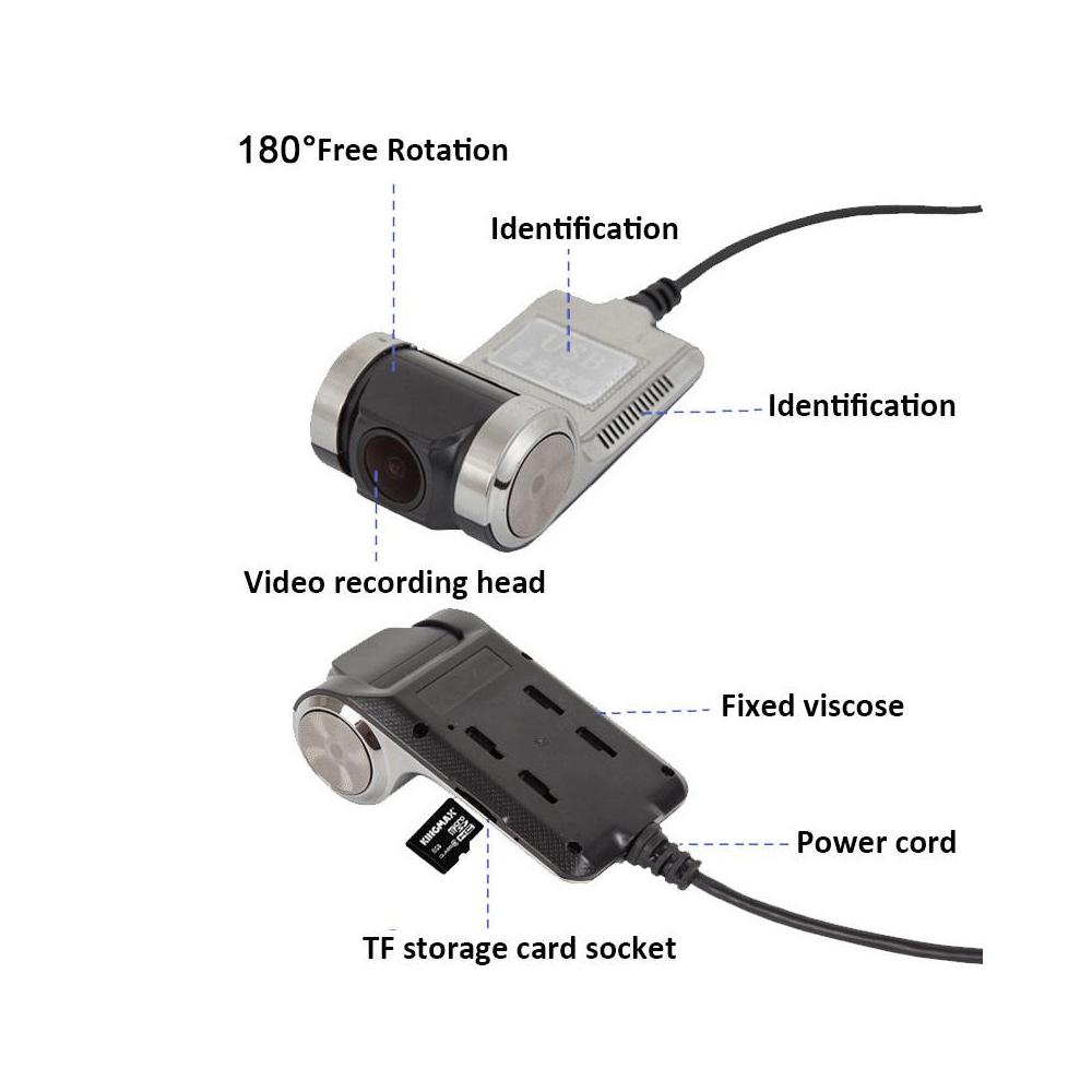 HD רכב DVR USB ADAS יחידת ראש מצלמת דש אוטומטית אזעקה קולית שמע LDWS G-Shock עבור אנדרואיד רדיו GPS ניווט
