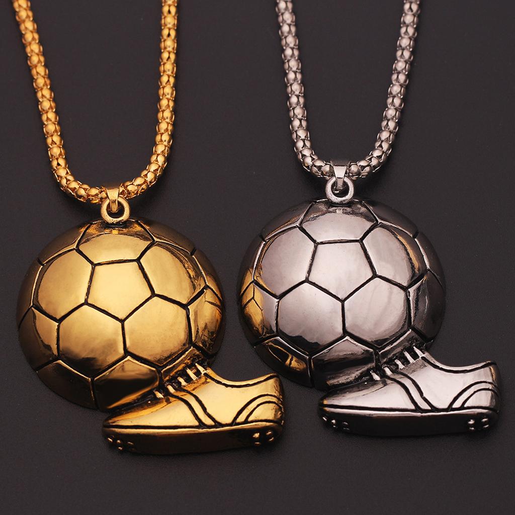 Football Pendant Sports Men's Ball Accessory Jewelry Hip-hop Retro Male Fitness Accessory