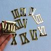 NUO RUI 12 Pcs Roman Mirrored Acrylic Numerals for a Wall Clock (Mirror Gold)