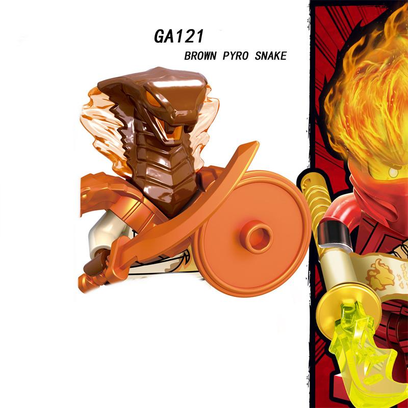 

MOC креативная одиночная продажа A001-008 GA123-130, серия фильмов, рождественские детские собранные подвижные строительные блоки, мини-игрушки