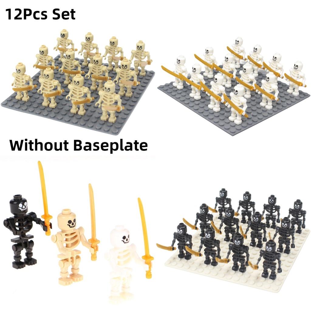 Lojo Ninja Scheletro Soldato Blocchi da Costruzione Plastica ABS Particelle Mini Figure da Costruzione