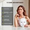 Custom Silicone LED Light Therapy Facial Mask with Infrared & Multi-Wavelength Technology for Skincare