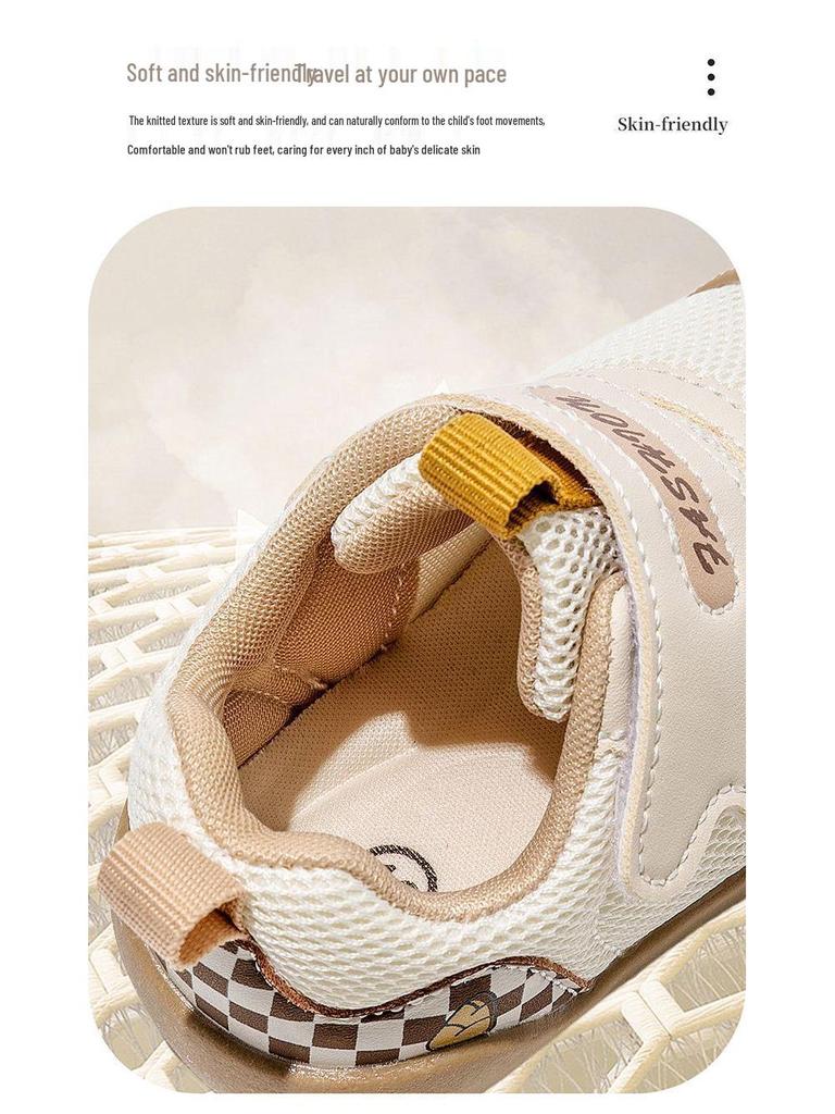 Spring 2026 Toddler Soft Sole Non-Slip Breathable Cartoon Mesh Shoes for Boys & Girls