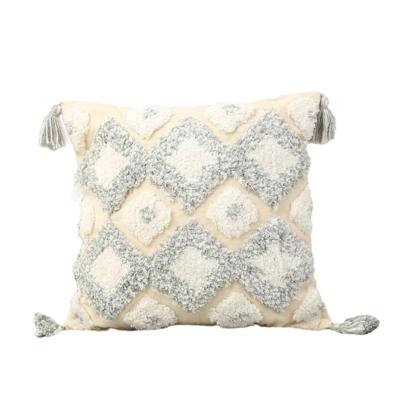 Pillowcase Tufted Throw Pillow Covers Cushion Slipcover for Living Room Bedroom Sofa Couch Home Decoration 45x45cm