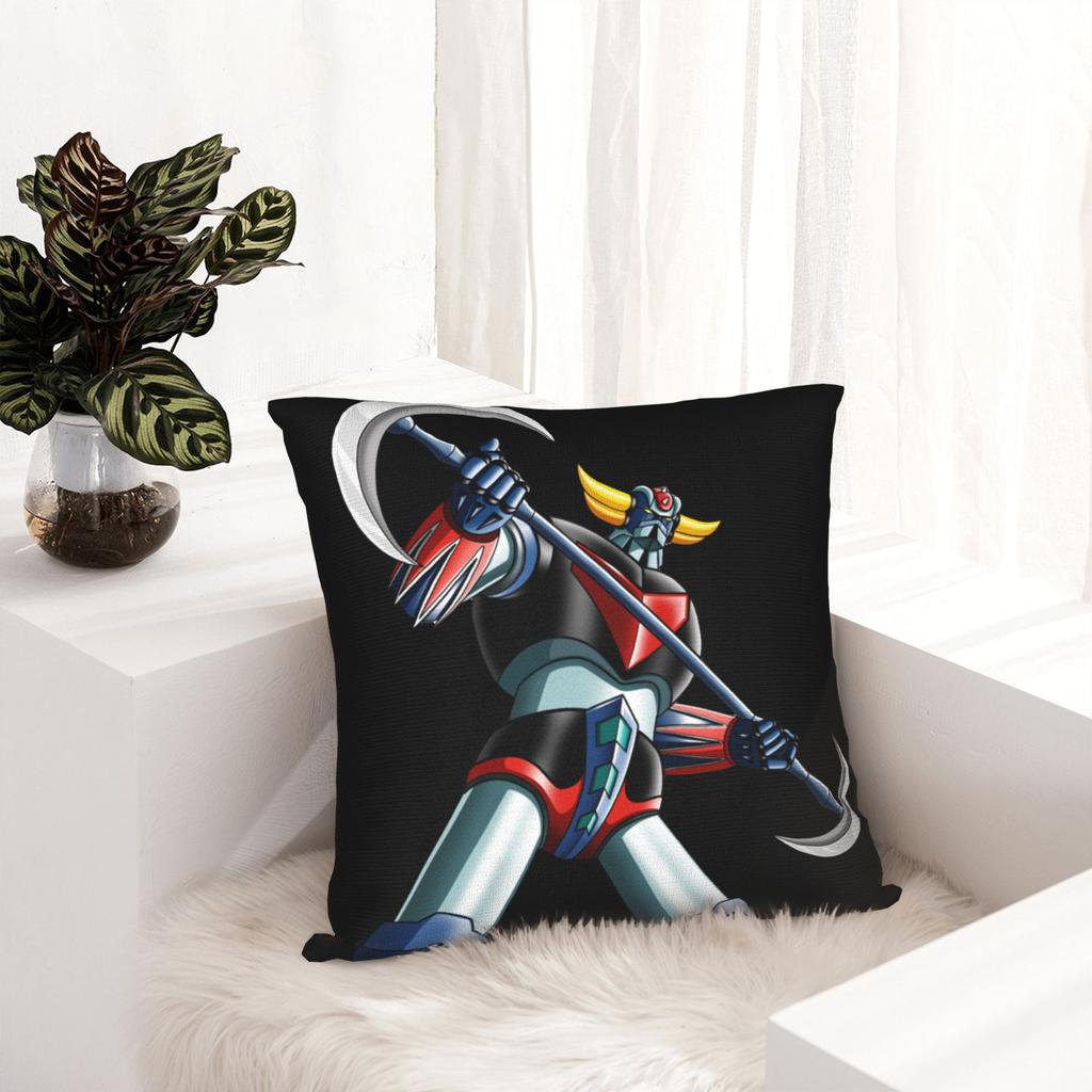 Goldrake Ufo Robot Grendizer Pillowcase Soft Polyester Cushion Cover Decorations Pillow Case Cover Home Square 40*40Cm