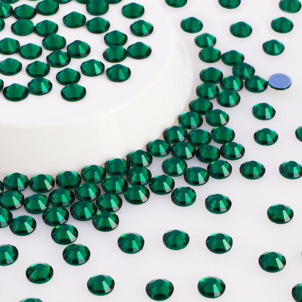 QIYI  Glass Flatback Round Rhinestones 2058 12 Facets Hotfix Bulk Rhinestone for  Shoes Garment  Nail Art Craft