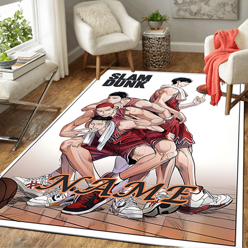 Custom 1Pc Basketball Team Spirit Rug Office Carpet Indoor Outdoor Entrance Doormat Nonslip Soft And Comfortable Living Room D2915324