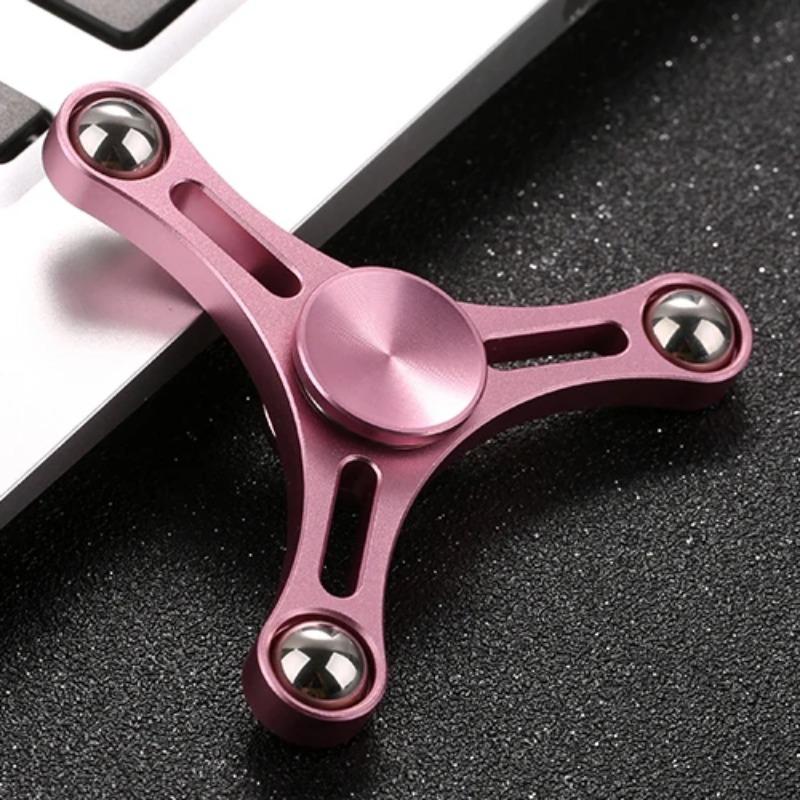Tri-Spinner Fidget Divertente Giocattolo per Bambini e Adulti Fidget Spinner Metallo EDC Spinner per le Mani per Autismo e ADHD Giocattolo Puzzle Antistress B0127
