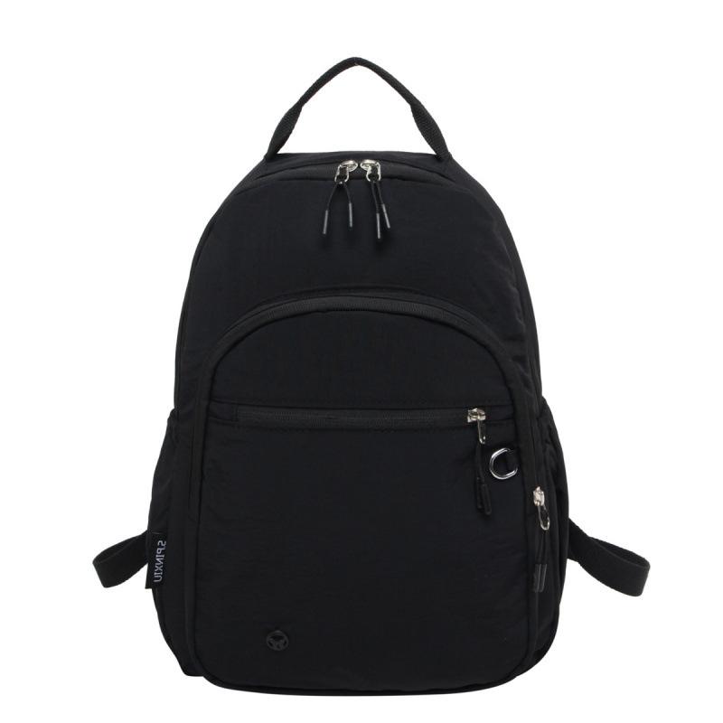 

Casual and Convenient Small Backpack for Men and Women, Ultra-Light Outdoor Hiking and Mountaineering Travel School Bag 2025 New чёрный