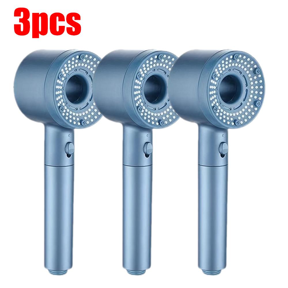 5 Modes One Key Stop Water-saving Shower Head Handheld Large Flow High-pressure Shower Nozzle with Filter Bathroom Showerhead