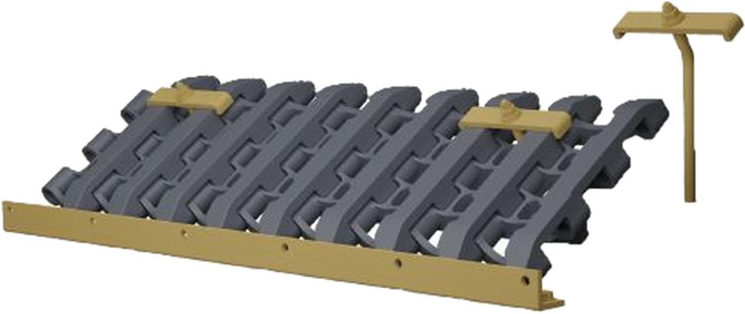 Lithokraft 1/35 WWII German Panzer III Ausf. F/Ausf. G Spare Track Rack, 5th Tank Regiment Version 1, Plastic Model Kit Parts LK350062 (Tank)