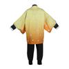 Anime Demon Slayers Agatsuma Zenitsu Cosplay Kimetsu No Yaiba Wig Kimono Suit Costume Adult Kids Halloween Party Clothes Set