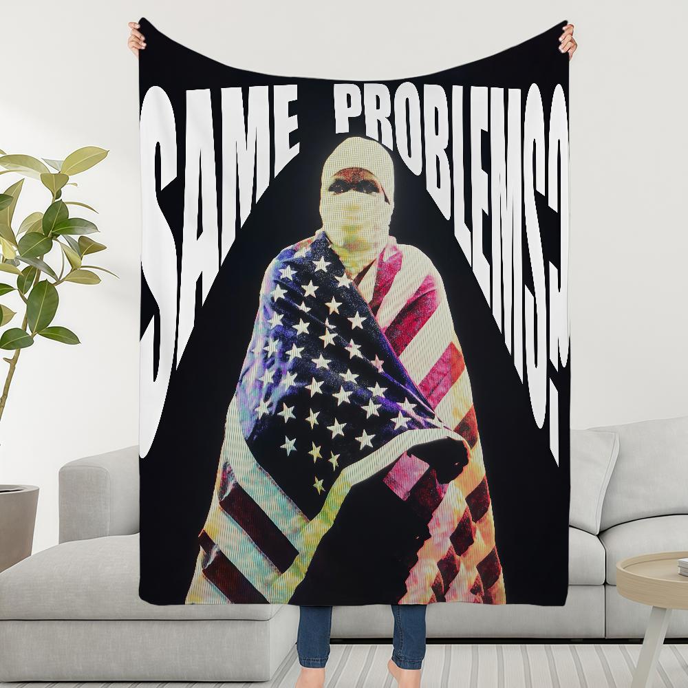 Blanket Throw Super A-ASAPS-ES Cosy Plush Living R-RockyS-ES Room Sofa Dont Couch Childish Birthday Dumb Be Gifts