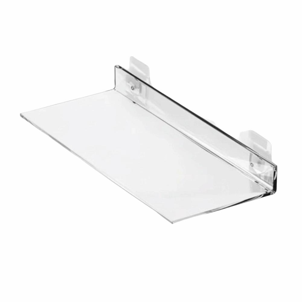 With Stickers Wall Mounted Shelf Space Saver Floating Bookshelves Acrylic Clear Rack  Home