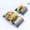 Stainless Steel Taco Holder Tortilla Serving Rack Reusable Taco Plates Burrito Rack for Kitchen Restaurant