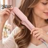 Multifunctional Hair Styling Machine 2 in 1 Straightener Curling Iron Negative Ionic Wide Plate Flat 4 Temp Settings Compact Tool for Dormitory 10s