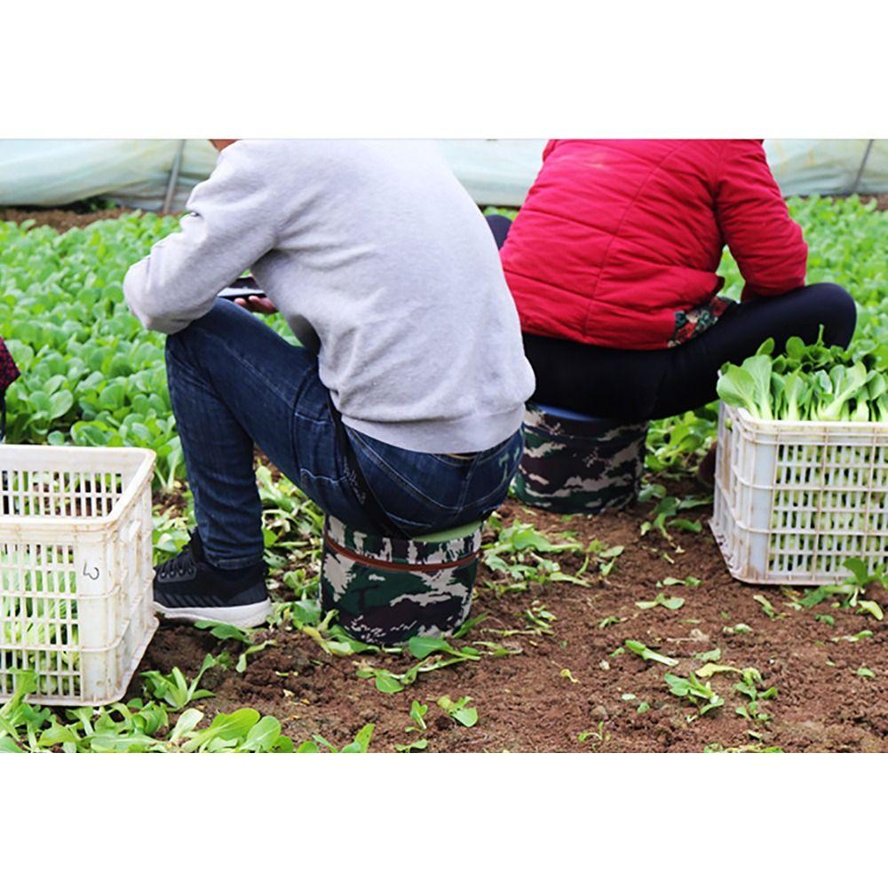 1Pcs 18/20/25cm Wearable Gardening Stool Round Fishing Chair Seat  for Outside Gardening Planting