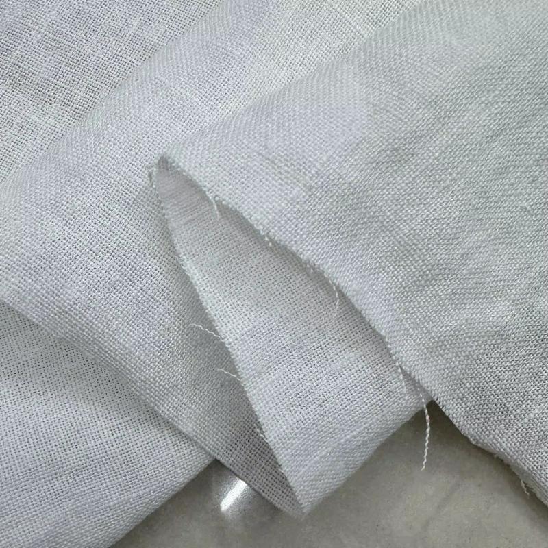 Linen and Ramie Hanfu Fabric for Sewing Cloth 100% Natural Yarn-dyed Dresses Robe Thin DIY Handmade Designer High Quality