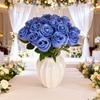 Silk Rose Simulation Flowers Small Bundle Artificial Flowers Home Decoration  Photography Props