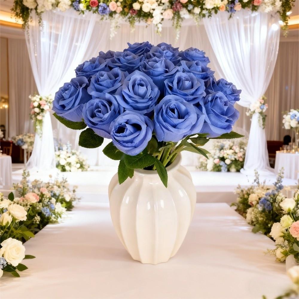 Silk Rose Simulation Flowers Small Bundle Artificial Flowers Home Decoration  Photography Props