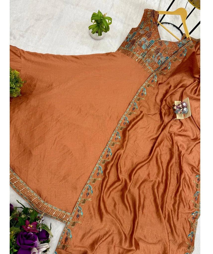 Women Designer Party Wear Gown Dupatta Set Indian Bollywood Party Wear Long Suit