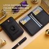 HAZJ3 Car Wallet Driver's Licence Insurance Card Holder Multi Pocket Wallet For Skoda S Kodiaq Octavia 2 3 Yeti Karoq Rapid Fabia VII