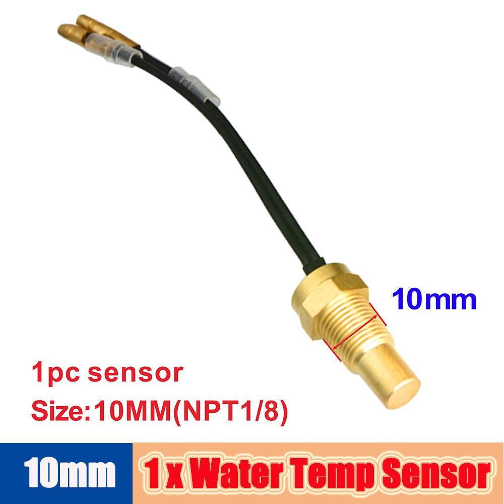 Medidor de Temperatura Automático com Sensor 1/8 NPT 52mm LED Digital Indicador de Temperatura do Óleo/Água Pressão do Óleo PSI Manômetro Preto para Carro a Gasolina