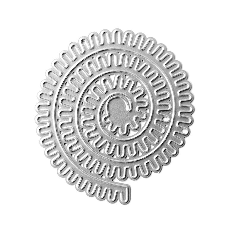 Metal Die Cuts Curly Flower Embossing Stencil Cutting Dies for Card Making Scrapbooking Paper DIY Template Handmade