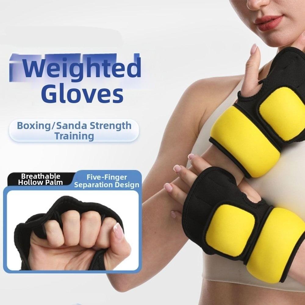 1Pair Weight-bearing Design Weight Carrying Gloves Weighted Sandbag  Gymnastics Training