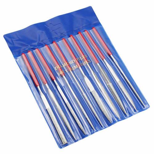 

Bestgle Diamond File Set, Metal and Woodworking Sharpener, 10-Piece Set of Diamond Metalworking Files, Titanium Sharpener, for Metal, Woodworking, and