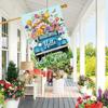 1pc Spring Holiday Outdoor Truck Decorative Flag - Double-Sided Polyester Garden Flag, Yard and Lawn Decoration
