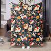 Ultra-Soft Guinea Pig Print Flannel Throw Blanket - Plush Lightweight Warm All-Season Comfort, Anti-Pill Machine Washable, Conte