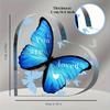 Blue Butterfly Heart Decoration - with "You Are Loved" Message, Birthday/Christmas/Halloween/Valentine's Gift, Home Tabletop Decorations, Nurseries,