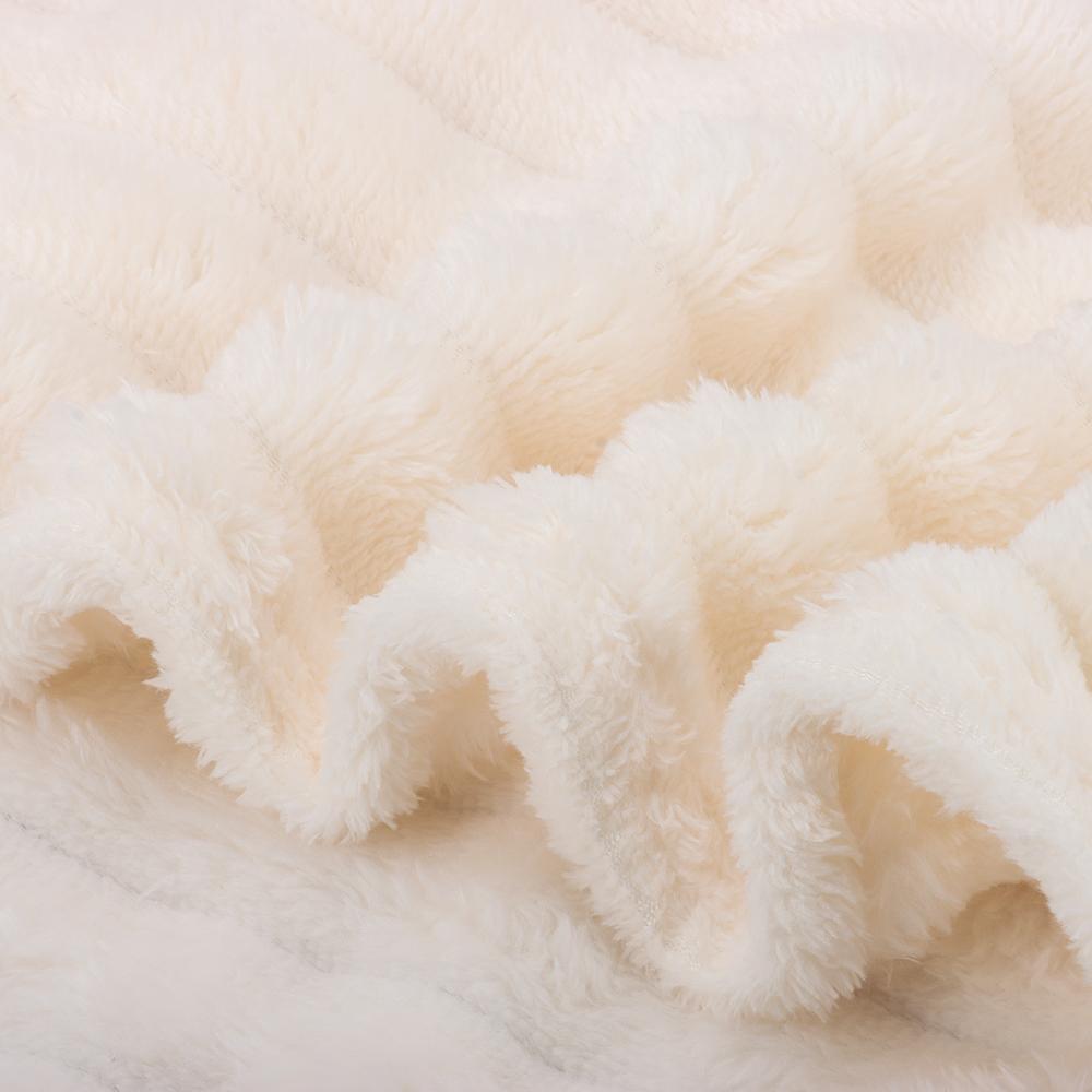 Double Sided Throw Blanket Warm Plush Striped Blankets New Warm Blanket