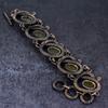 Natural Citrine Gemstone Handmade Copper Wire Wrap Bracelet 7-8" B2V59