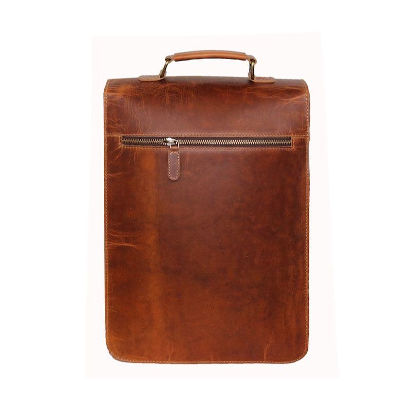 15-дюймовая кожаная сумка-мессенджер — фото 5