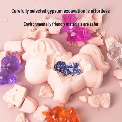 Unicorn Archaeology Dig Set for Kids - DIY Gemstone Discovery Kit
