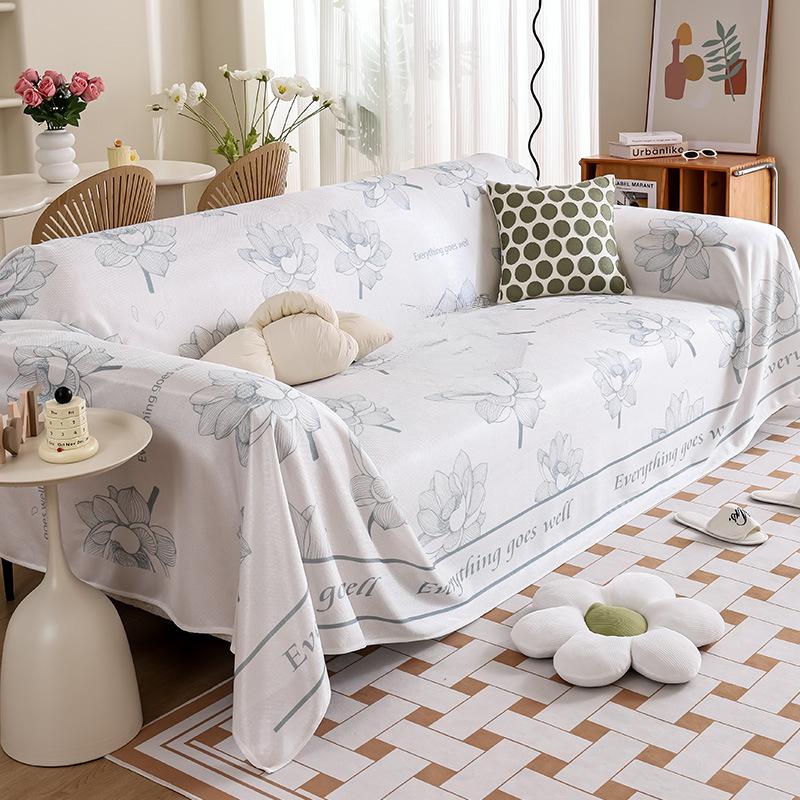 

Ткань для чехла на диван, летний цельный летний коврик, полотенце для дивана, простой, полностью покрытый, прохладный на ощупь чехол для дивана, одеяло 180*130cm