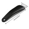 1/4 pz 16 cm Plastica Nera Cucchiaio Calzascarpe Forma a Cucchiaio Calzascarpe Sollevascarpe Flessibile Robusto Antiscivolo da Viaggio Portatile Mini Calzascarpe Pigri
