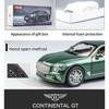 1/24 Scale Bentley Continental GT Diecast Car Model Toy, Pull Back Toy Vehicle with Sound and Light for Kids Toddler Boys Girls Gift Collection