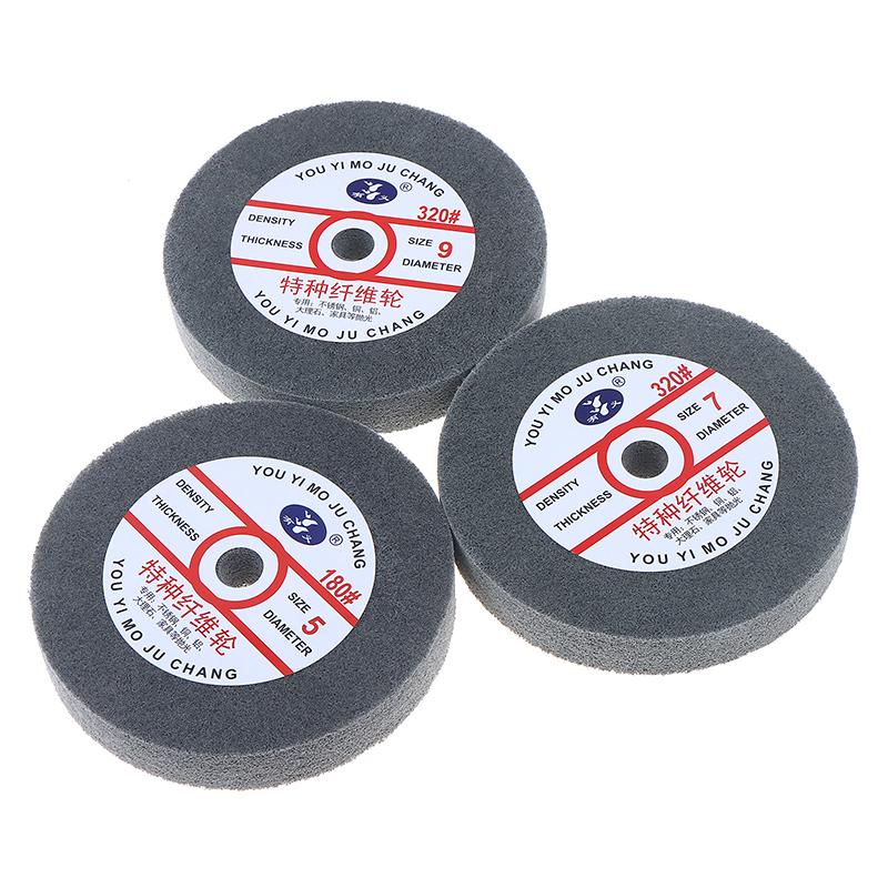Hot Sale Metal Polishing Wheel 150*25mm Non-Woven Abrasive Disc Nylon Fiber 5P/7P/9P Options 180# For Polishing Operations